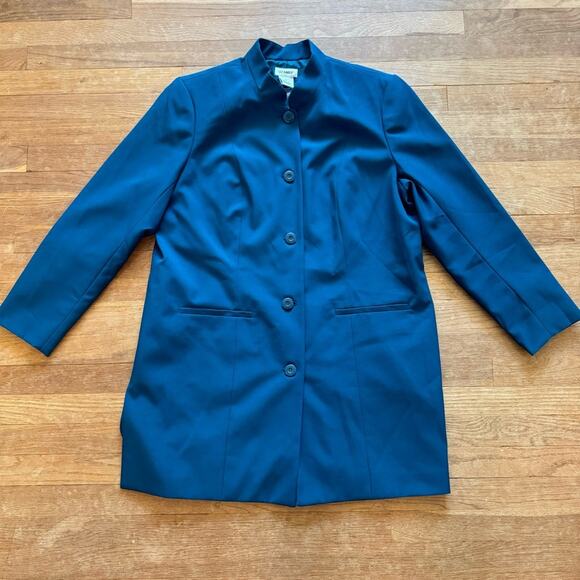 NWOT Liz Baker Emerald Green five button Nehru jacket size 18
 b32 - Picture 1 of 4